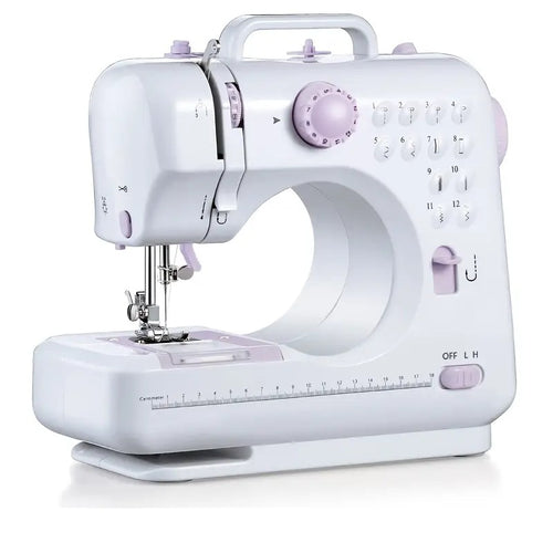 European Standard Home Sewing Machine - 2-Speed, Front/Back Stitch, Thick Fabric Locking, Night Light & Guide Locking Eye