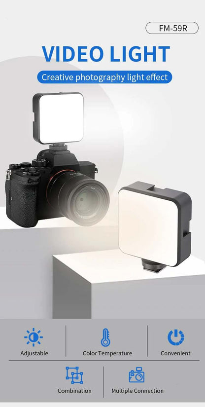 FM-59R Rechargeable Mini LED Light – Portable and Versatile Lighting Solution