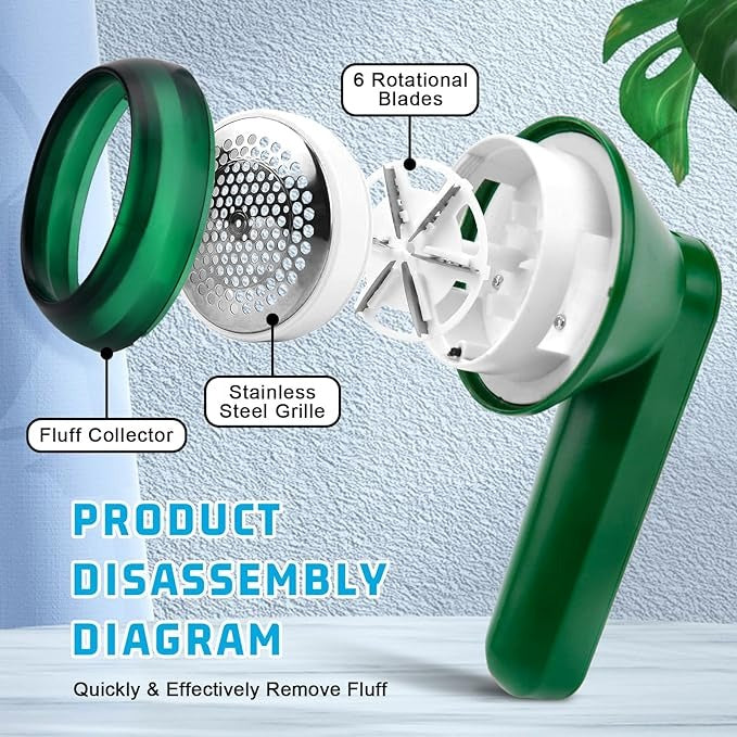 Rechargeable Lint Remover | Portable Fabric Shaver for Clothes, Furniture, and Upholstery