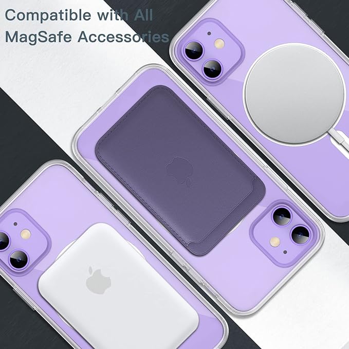 MagSafe Compatible Magnetic Phone Case with Camera Control | Military-Grade Shock Protection for iPhone 12, 12 Mini, 12 Pro, 12 Pro Max – Includes Free Screen Protector