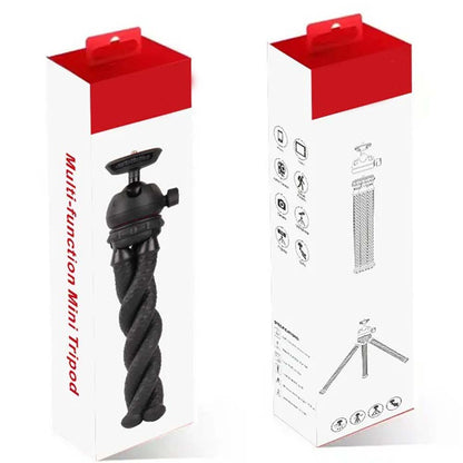 MT-25 Mini Flexible Tripod - Portable Phone & Camera Stand with Bendable Legs for Tabletop, Vlogging & Photography