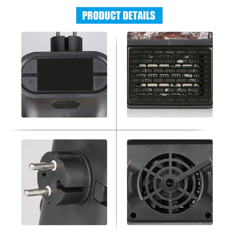 Portable Heater 500W | 220V Remote Control Flame Heater for Efficient Home & Office Heating