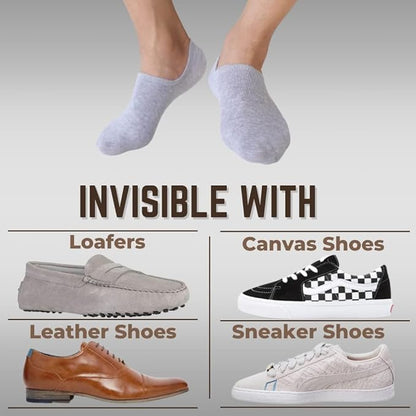 12 Pairs Ultra Thin Breathable Ankle Socks for Men & Women - Cool Summer Comfort Low Cut Socks (White)