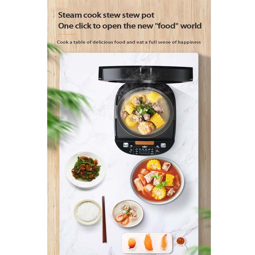 Multifunctional Rice Cooker | Pressure Cooker | Electric Pot 5L 1.8L | Slow Cooker | Steamer | Mini Smart Hot Pot | Portable Kitchen Appliances