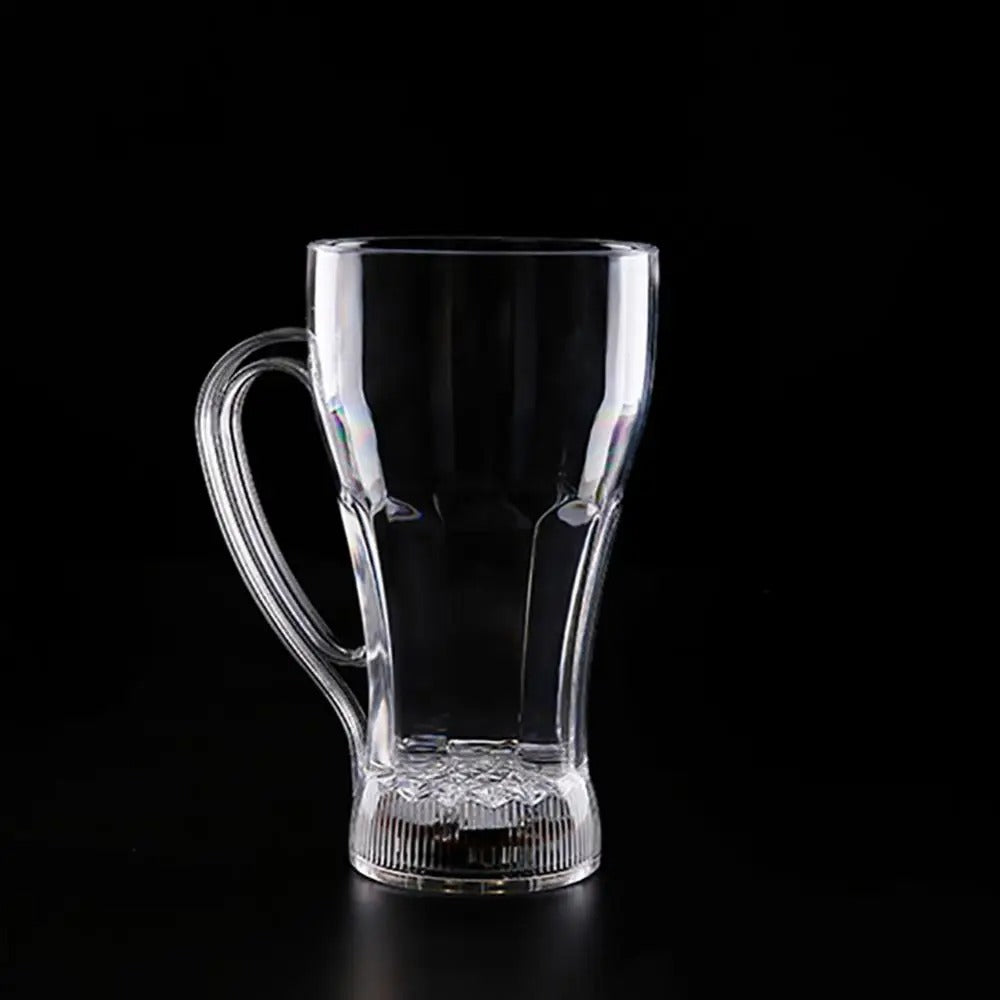 Acrylic LED Flashing Color Changing Glass | Water Activated Light-Up Beer Mug, Whiskey Cup for Parties