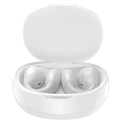U-20 Open Ear Ring Headphones - Bluetooth 5.4 Clip-On OWS Earphones, 30H Battery, Noise-Cancelling, 4.9g Lightweight (White)