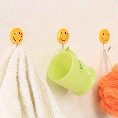 Wall Hanging Hook Set | 9-Piece Emoji Face Hooks with Strong Poster Adhesive