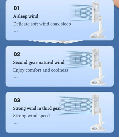 Handheld Rechargeable USB Portable Fan – Wearable Electric Neck Air Cooler | Foldable Mini Fan