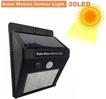 20 LED Solar Motion Sensor Light | Outdoor Path and Wall Lamp | Energy-Efficient Lighting for Enhanced Security