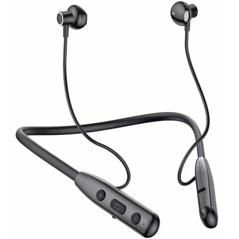OSP 2 Bluetooth Neckband - 50H Playtime, Stereo Sound, TF Card Slot, BT 5.4, Type-C Fast Charge (Skin-Friendly)