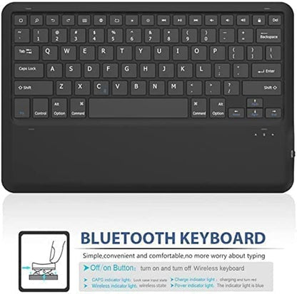 Keyboard Case Compatible with Samsung Galaxy Tab | Multi-Touch Trackpad, Pen Slot, Backlit Keys | Smart Arabic-English Keyboard with Magnetic Stand