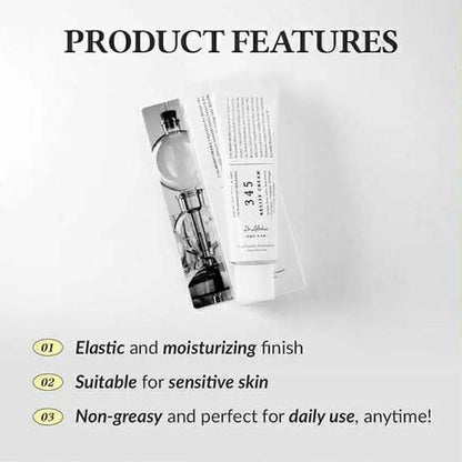 345 Relief Cream - Daily Face Moisturizer with Niacinamide & Panthenol, Soothing Blemish Care, Vegan Korean Skincare, 1.69oz