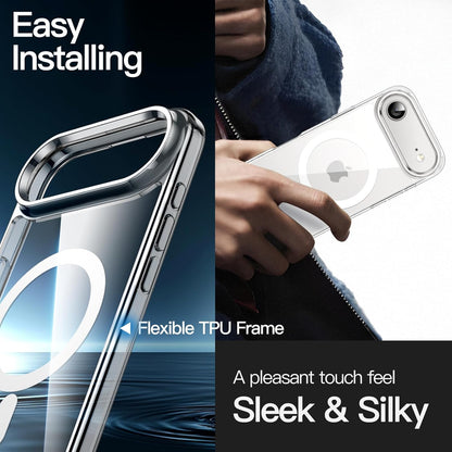 Magnetic Case for iPhone 17 Air - MagSafe Compatible, Shockproof Clear Bumper Cover, Anti-Scratch Back for 6.5" Display