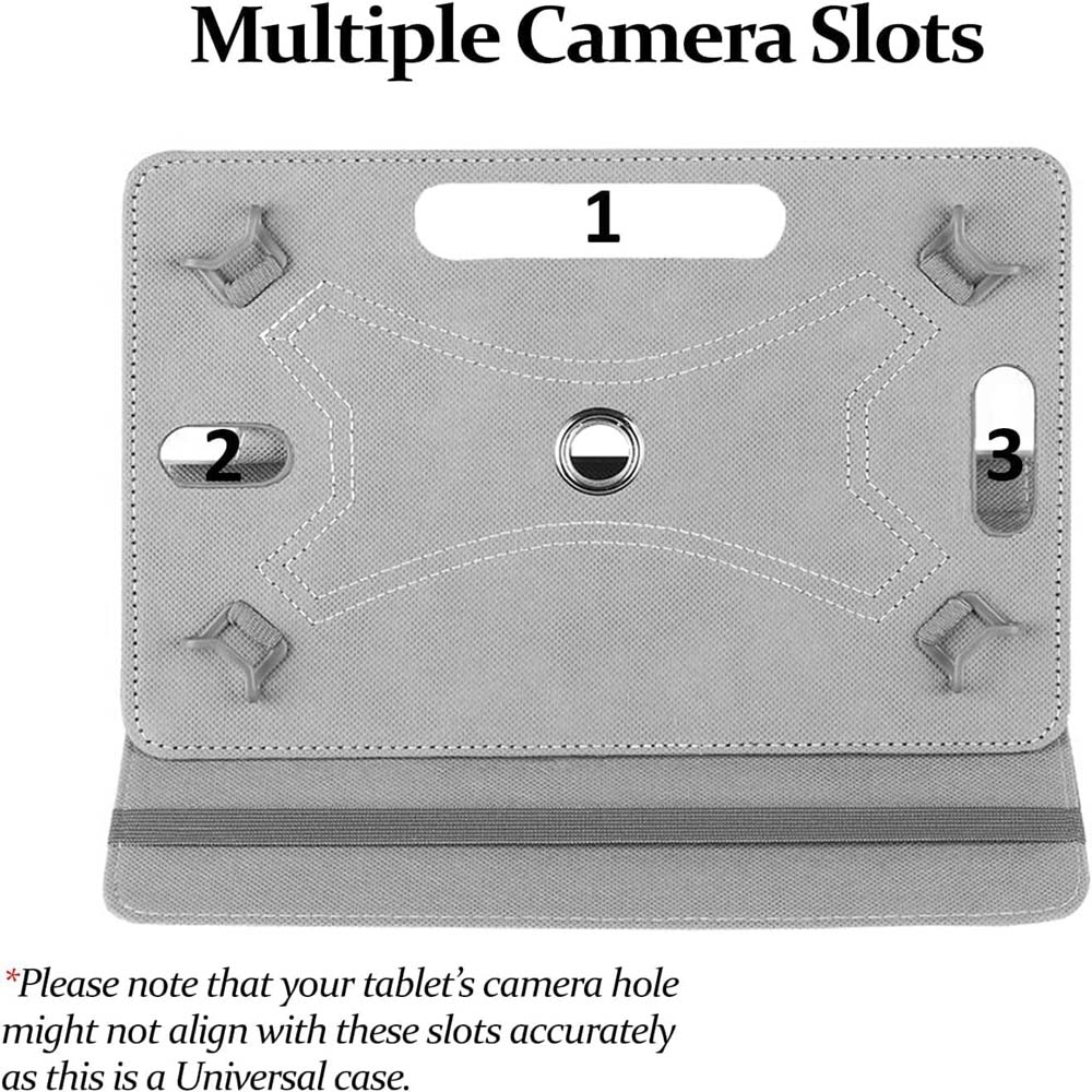 360° Rotating Case for Universal 8/9-inch. - Premium Leather Cover w/Auto Sleep/Wake & Multi-Angle Stand (Multi Colour)