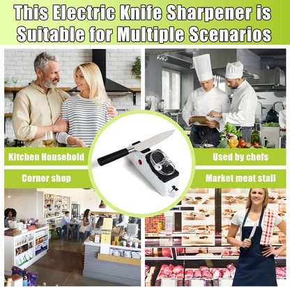 Premium Electric Knife Sharpener – Sturdy, Durable, and Stylish USB-Powered Tool for Safe and Efficient Sharpening