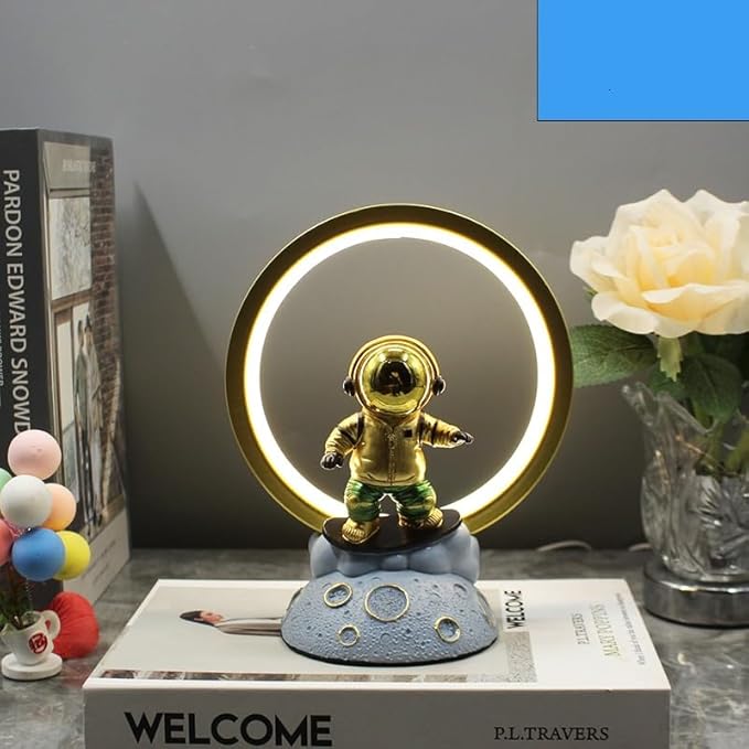 USB Plug LED Decorative Room Lights – Yoga Meditation Astronaut Modern Table Lamps | Ambient Home Decor Lighting for Relaxation & Inspiration