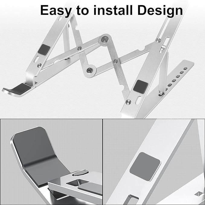 Creative Folding Laptop Stand – Adjustable, Portable Storage Bracket for Enhanced Ergonomics