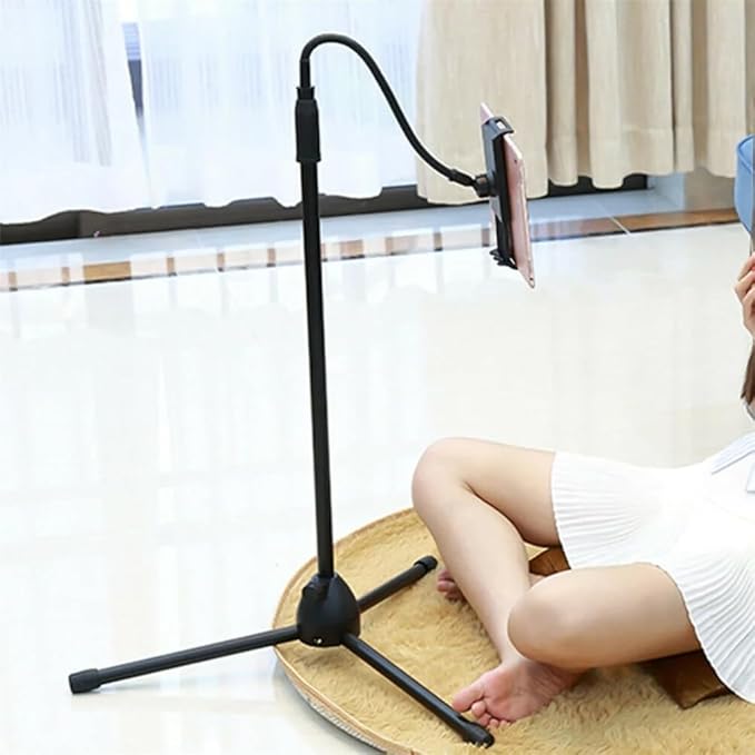 Universal Height Adjustable Mobile Phone Floor Stand Holder | Perfect for Every Mobile Device | Hands-Free Convenience