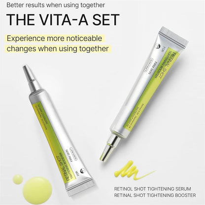 Vita A Retinal Shot Tightening Booster. Advanced retinal serum for deep wrinkles, firming & skin renewal. All skin types.
