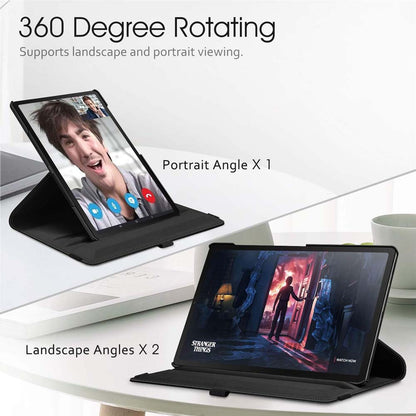 360° Swivel PU Leather Cover Compitable for Galaxy Tab S5e 10.5" Case -  w/Auto Sleep/Wake for SM-T720/T725/T727 (Multi)