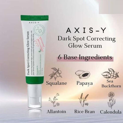 AXIS-Y Dark Spot Correcting Glow Serum - 50ml Brightening Treatment for Hyperpigmentation, Uneven Skin Tone & Dark Spots
