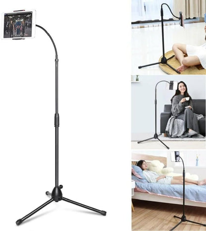 Universal Height Adjustable Mobile Phone Floor Stand Holder | Perfect for Every Mobile Device | Hands-Free Convenience