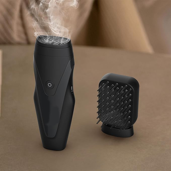 Electric Comb Incense Burner | Oud Arabic Comb Hair Bakhoor Burner for Aromatic Styling | Black