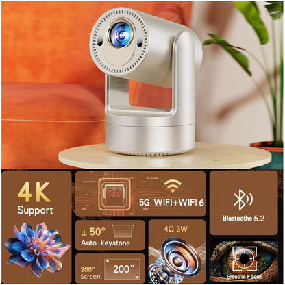 Mini Portable Projector - Pico, 3D, Internet-Ready, Built-In Speakers, Pocketable for Home, Outdoor, Business, Education