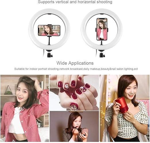 MJ38 RGB 25W Soft Ring Light | 38cm USB-Powered with Tripod & Smartphone Stand for Live Streaming and Content Creation