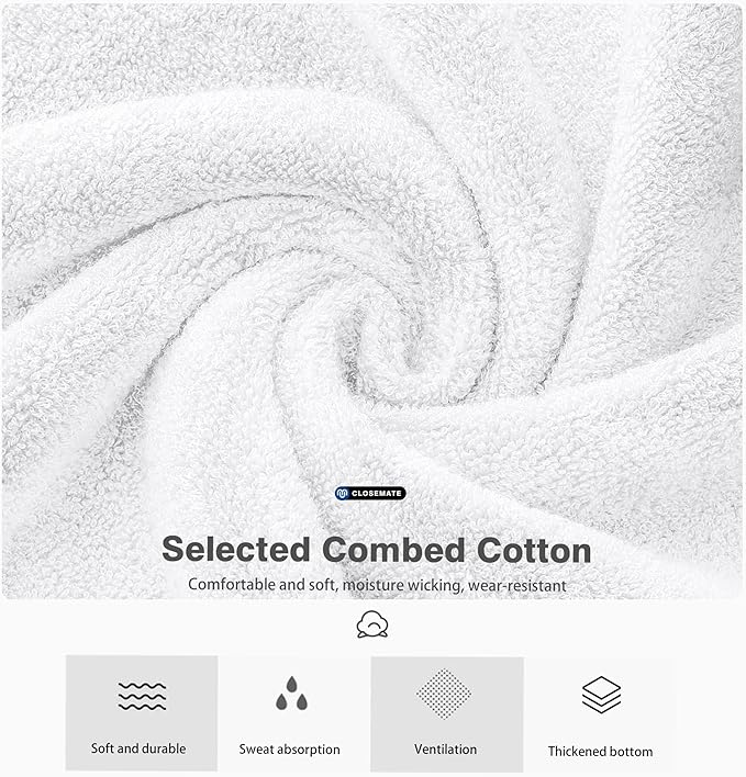 8 Pairs Men's Breathable Cotton Ankle Socks - Lightweight & Comfortable for Spring/Summer/Fall ( White)