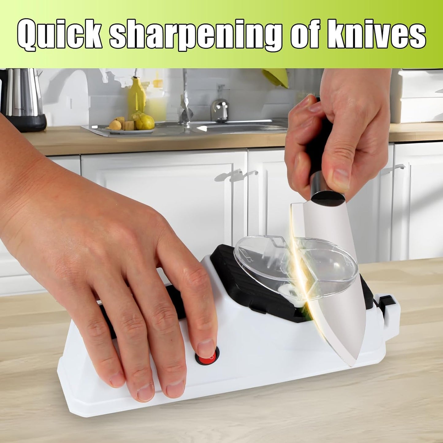 Premium Electric Knife Sharpener – Sturdy, Durable, and Stylish USB-Powered Tool for Safe and Efficient Sharpening