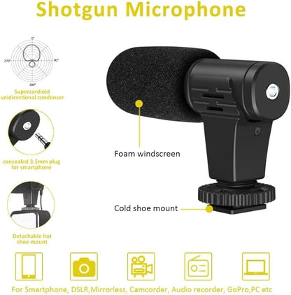 Live Set Fill Light Selfie Stick Tripod with Microphone – Foldable Selfie Stick for Mobile Phones