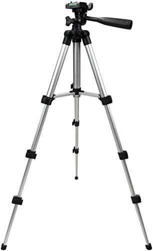 ETH-337: Black and Silver 50-Inch Camera Tripod Stand for Canon EOS Series (1100D, 500D, 550D, 600D)