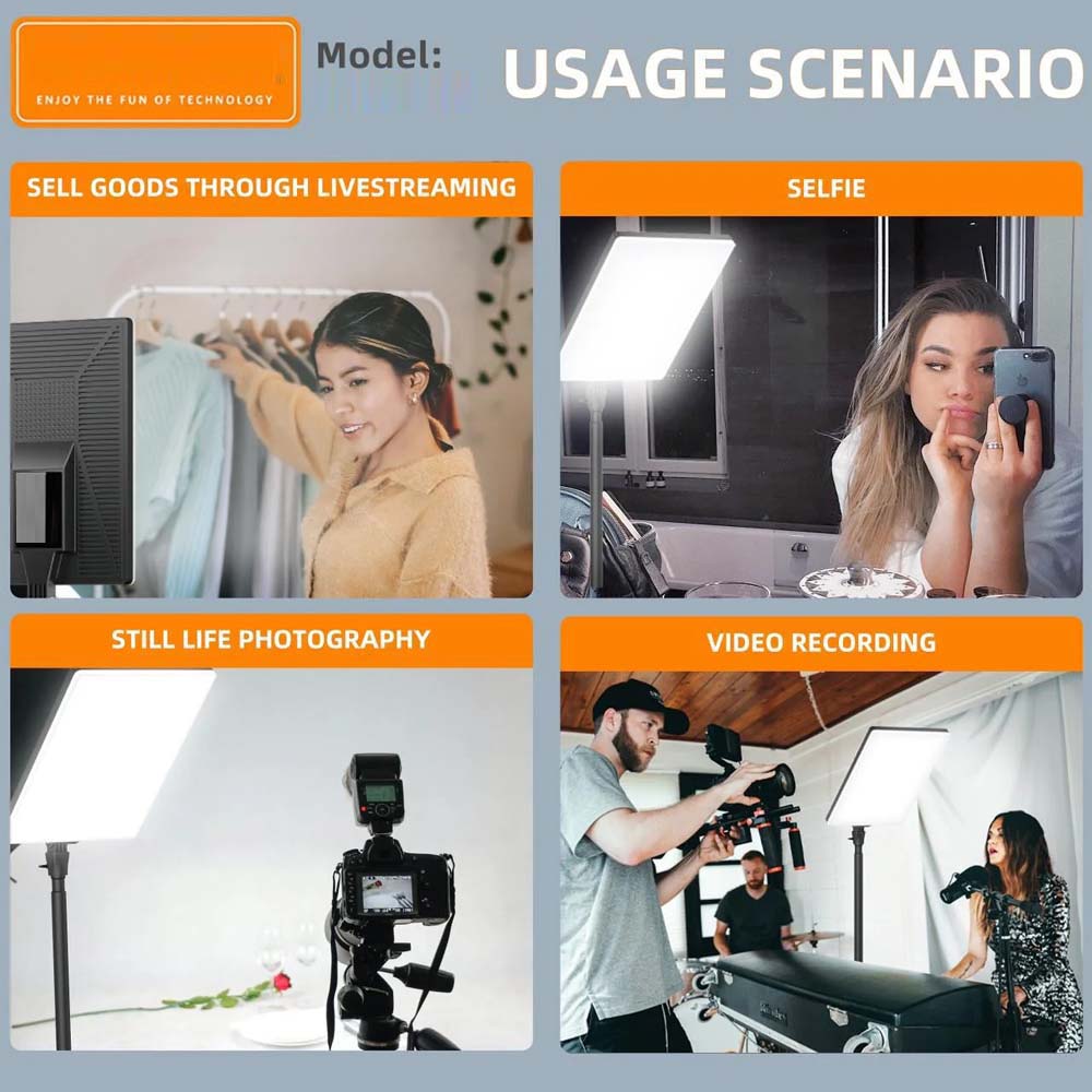 Live P24 Professional LED Fill Light - 20" Studio Lighting Panel for Photography, Videography & Live Streaming