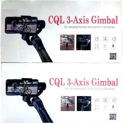 CQL 3-Axis Gimbal Stabilizer for Smartphones & Action Cameras | Precision Stabilization, Durable Design, Universal Compatibility