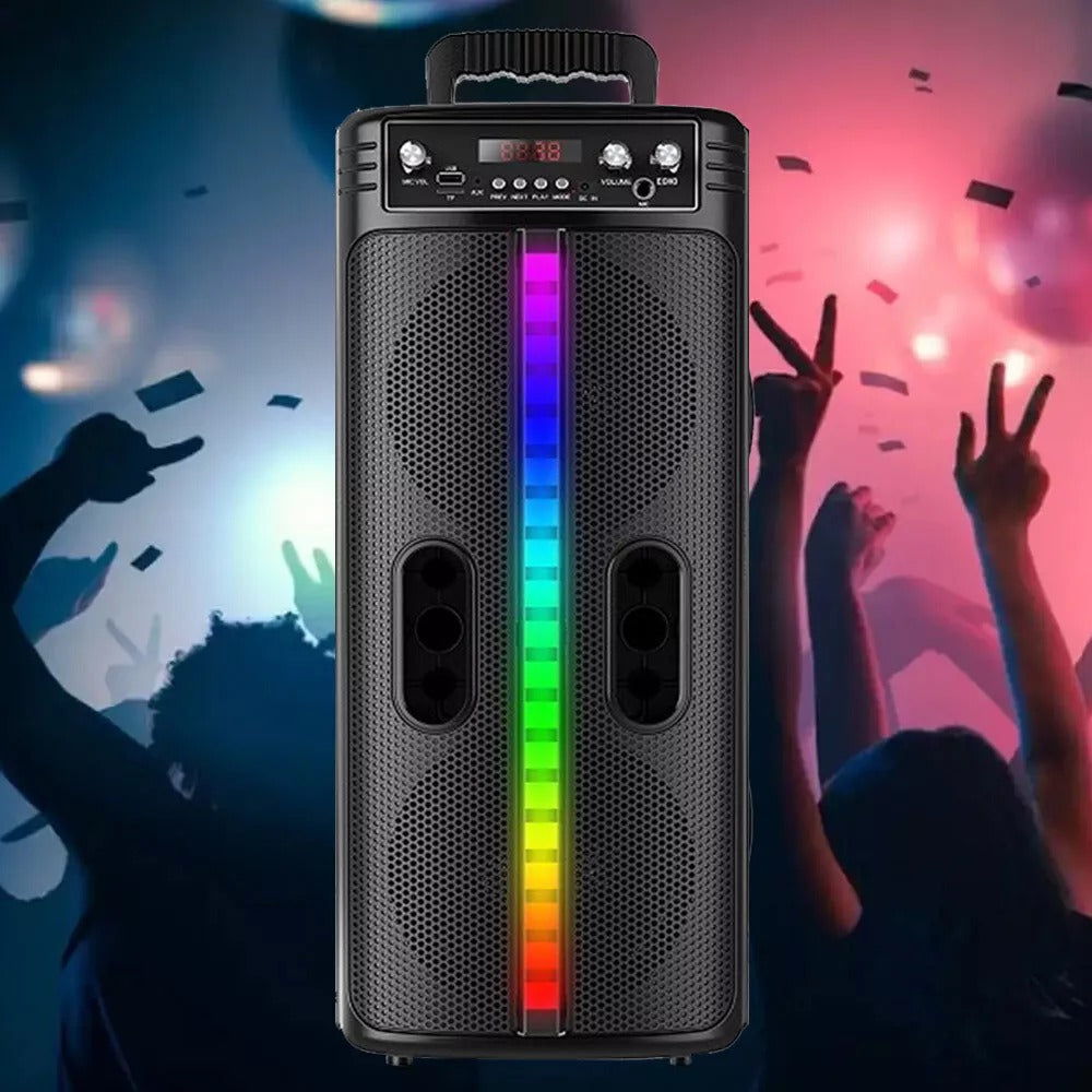 Portable 8-Inch Trolley Speaker – Powerful Bass with Bluetooth Connectivity, Ideal for Outdoor Parties