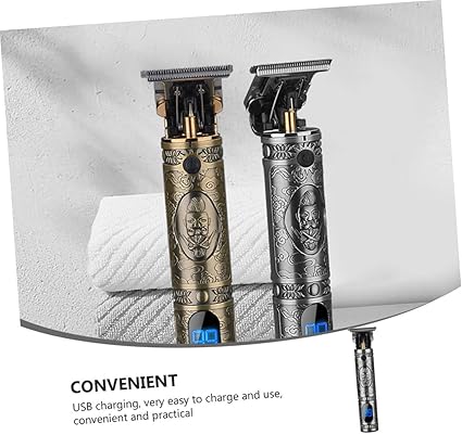 USB Rechargeable Electric Barbershop Hair Clipper | Digital LCD Professional Hair Trimmer