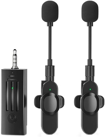 K35D Wireless Microphone for Vlogging – Plug & Play Mini Collar Mic for Live Game Video Shooting & Streaming | 3.5mm AUX Connection | Compatible with Mobile Phones & Cameras