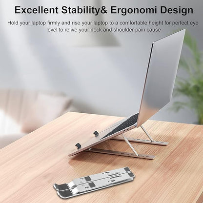 Creative Folding Laptop Stand – Adjustable, Portable Storage Bracket for Enhanced Ergonomics