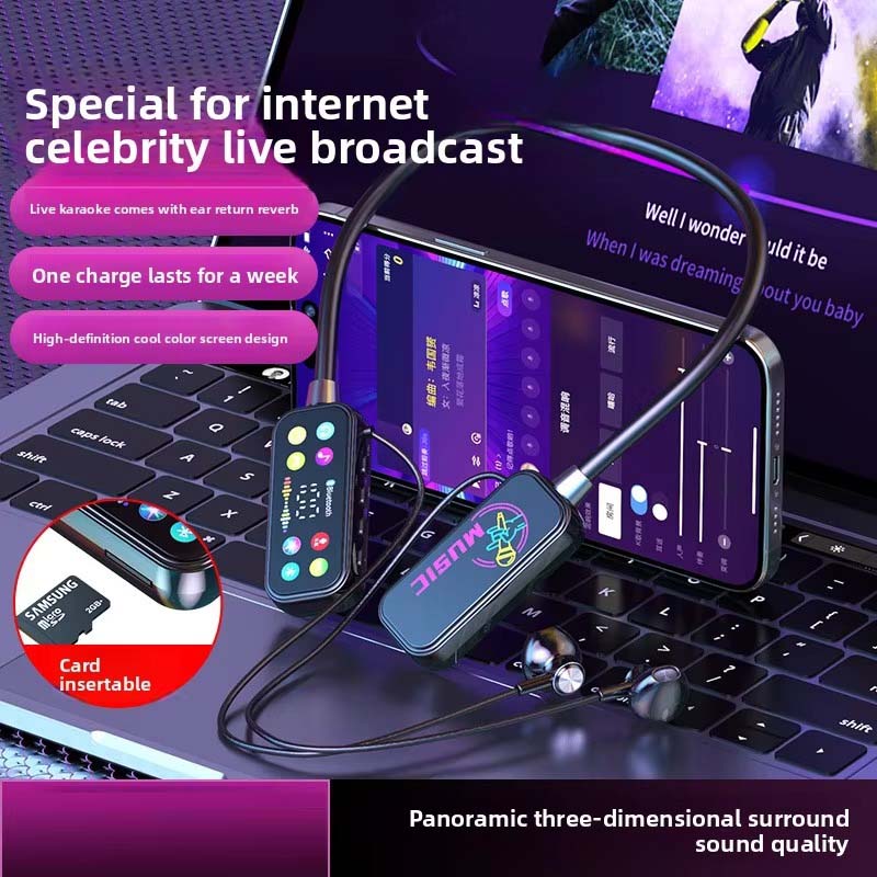 T200 Wireless Neckband Earphones. 120hr playback, 600-day standby & LED screen. Marathon battery life for non-stop music.