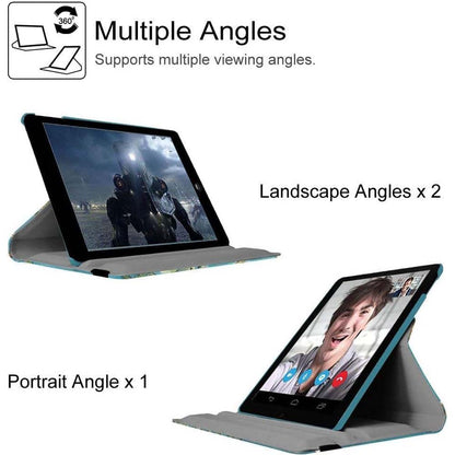 360° Rotating Stand Case for iPad 2/3/4 - Auto Wake/Sleep Smart Cover Protective Case with Multiple Viewing Angles (Multi Colour)