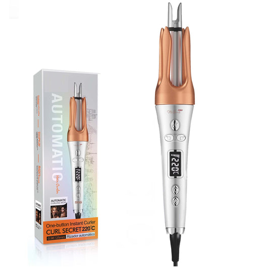 Auto Hair Curler with Ceramic-Aluminum Barrel - 360° Rotating Cord for Salon-Quality, Hair-Protecting Curls at Home