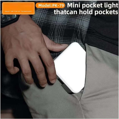 PK79 Mini LED Video Light - 6000K Dimmable 5.5W Fill Lamp with Universal Mount for DSLR, Phone & Laptop
