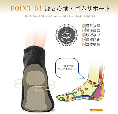 8 Pairs Men's Breathable Cotton Ankle Socks - Lightweight & Comfortable for Spring/Summer/Fall (Black)