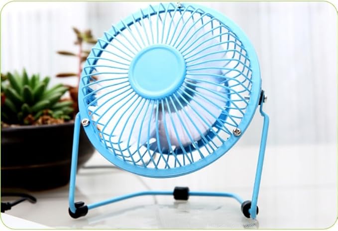 Portable Fan – Air Cooler Desktop Fan for Students | Metal Framework Mini Fan for Dormitory Use