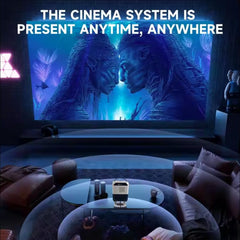 Q5 Portable Projector – Full HD Mini Projector with 1080P Support, Compact and Lightweight Design, Ideal for Home Theater, Outdoor Movies, and Presentations – Black