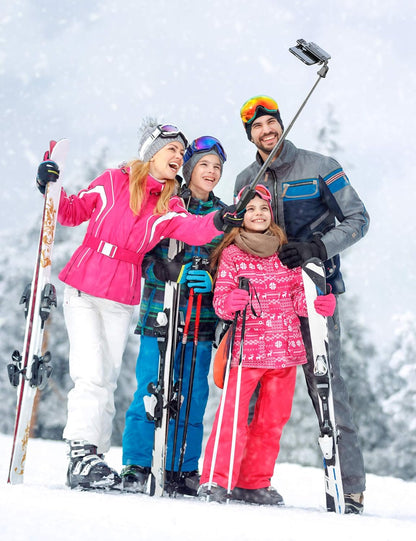 3-in-1 Bluetooth Selfie Stick Tripod Monopod with Remote Control, Telescopic Selfie Stick with Aluminum Alloy Material, Portable & Lightweight, Compatible with iPhone & Android Smartphones - Ideal for Travel, Parties, Weddings, and Group Photos