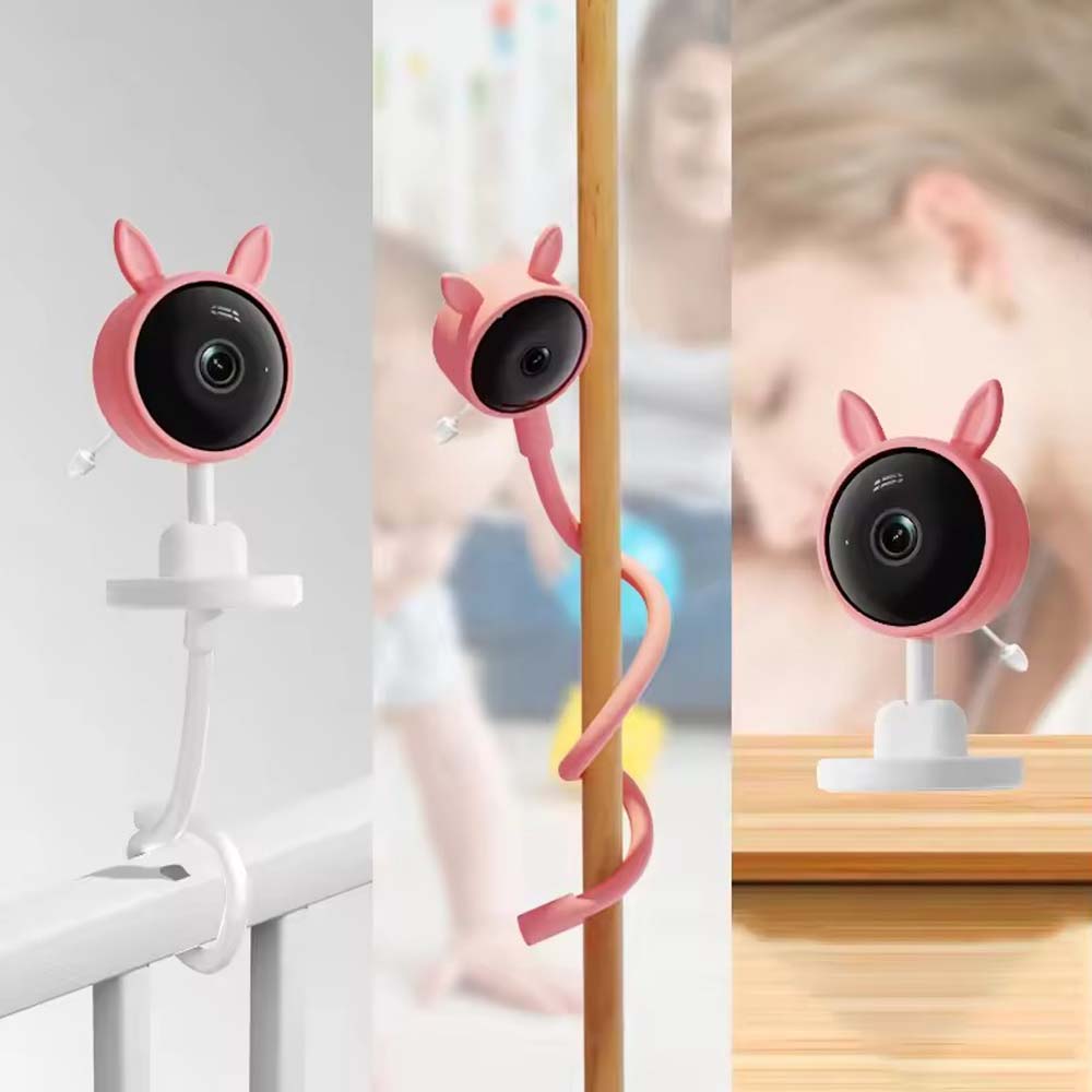 Smart WiFi Baby Monitor - No Glow Night Vision Camera with Bluetooth Remote, 360° Coverage for Child Safety