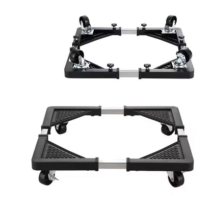 Adjustable Appliance Trolley with Wheels - Universal Stand for Refrigerator, Dishwasher, Air Cooler - Front & Top Load Support