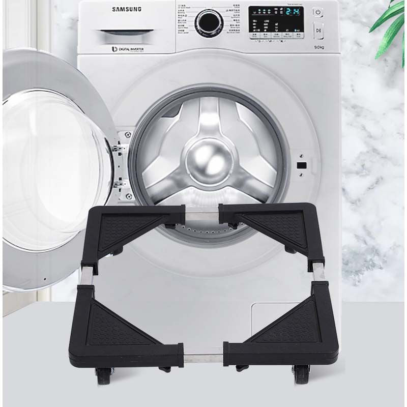 Adjustable Appliance Trolley with Wheels - Universal Stand for Refrigerator, Dishwasher, Air Cooler - Front & Top Load Support